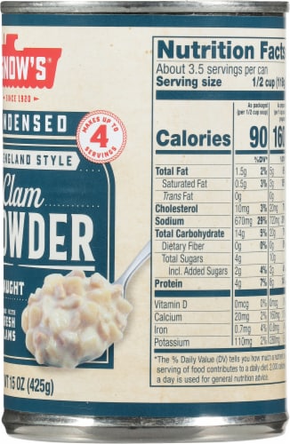 Snow's® New England Style Condensed Clam Chowder Perspective: right