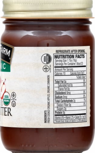 Dillman Farm® Organic No Sugar Added Apple Butter Spread Perspective: right