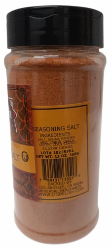 It's Delish Seasoning Salt Perspective: right