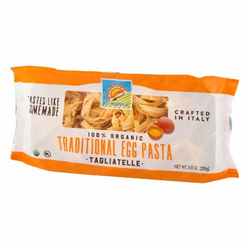 Bionature Organic Traditional Tagliatelle Egg Pasta Perspective: right