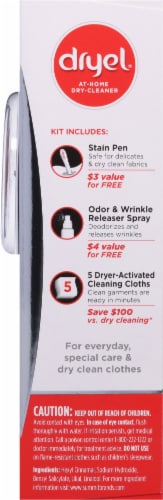 Dryel at Home Dry Cleaner Starter Kit with 6 Cleaning Cloths