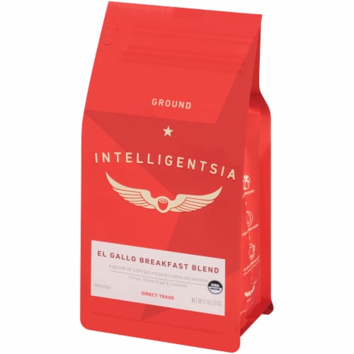 Intelligentsia Organic El Gallo Breakfast Blend Ground Coffee Perspective: right