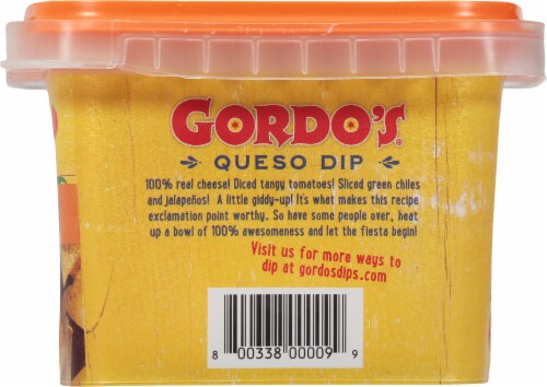 Gordo's® Homestyle Recipie Queso Dip Perspective: right