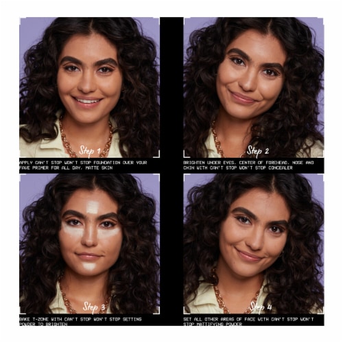 NYX Professional Makeup Can't Stop Won't Stop Powder Mattifying 02 Light Perspective: right