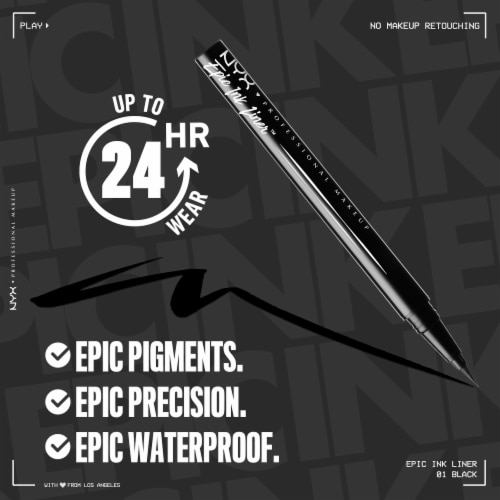 NYX Professional Makeup Epic Ink Liner Waterproof 01 Black Perspective: right