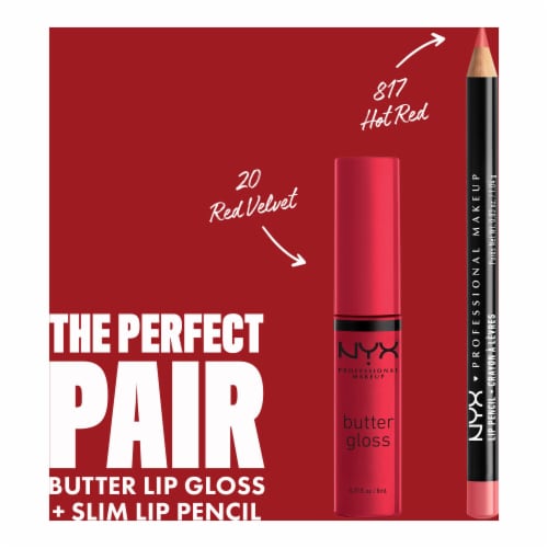 NYX Professional Makeup Slim Lip Pencil Lip Liner 817 Hot Red Perspective: right