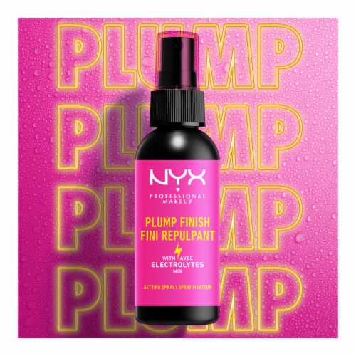 NYX Professional Makeup Plump Finish Setting Spray with Electrolytes Perspective: right