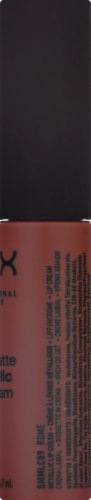 NYX Professional Makeup SMMLC09 Rome Soft Matte Metallic Lip Cream Perspective: right