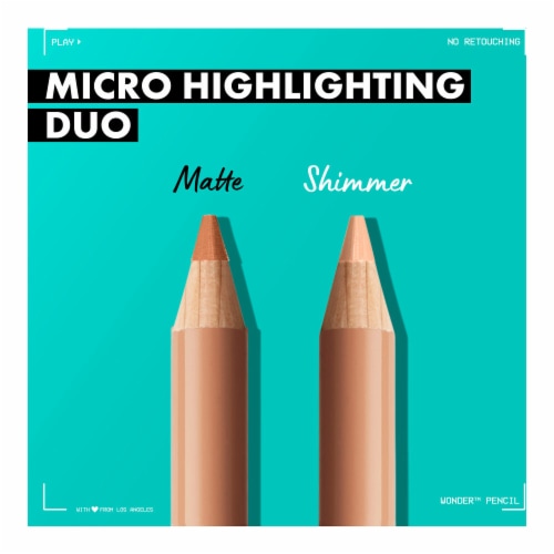NYX Professional Makeup Wonder Pencil Micro Highlighting Duo Stick 01 Light Perspective: right