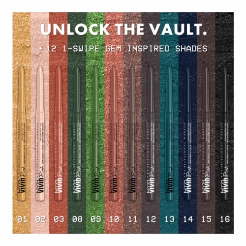 NYX Professional Makeup Vivid Rich Eyeliner 08 Emerald Empire Perspective: right