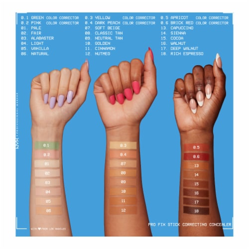 NYX Professional Makeup Pro Fix Stick Correcting Concealer 0.4 Dark Peach Perspective: right