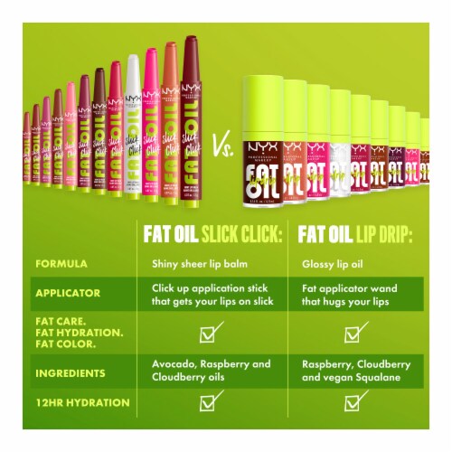 NYX Professional Makeup Fat Oil Slick Click Lip Balm 06 Hits Different Perspective: right