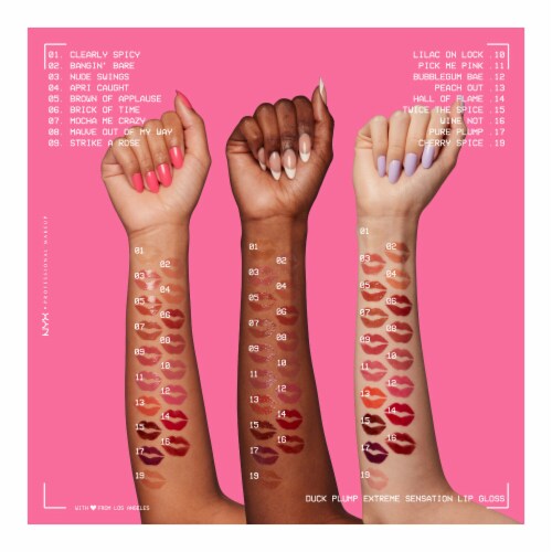 NYX Professional Makeup Duck Plump Lip Gloss 15 Twice The Spice Perspective: right