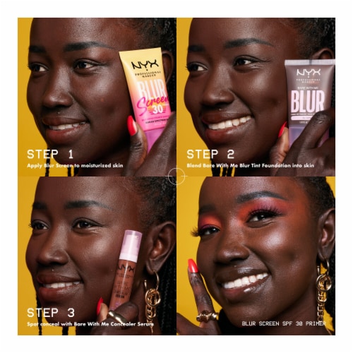 NYX Professional Makeup Blur Screen Blurring Primer Sunscreen SPF 30 Perspective: right