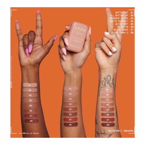 NYX Professional Makeup Buttermelt Bronzer 02 All Butta'D Up Perspective: right
