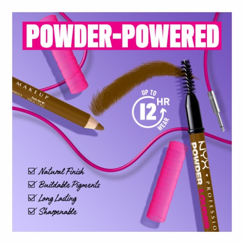 NYX Professional Makeup Powder Louder Brow Pencil 01 Blonde Perspective: right