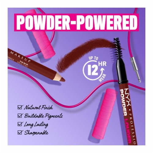 NYX Professional Makeup Powder Louder Brow Pencil 04 Black Cherry Perspective: right