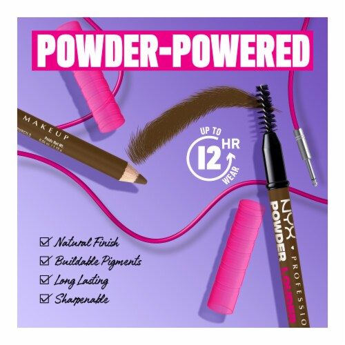 NYX Professional Makeup Powder Louder Brow Pencil 05 Soft Brown Perspective: right
