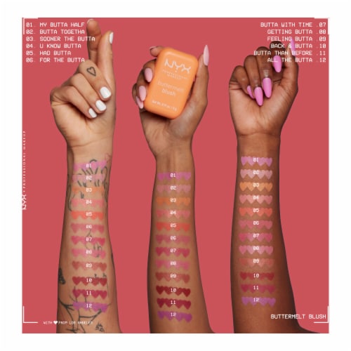 NYX Professional Makeup Buttermelt Blush 01 My Butta Half Perspective: right