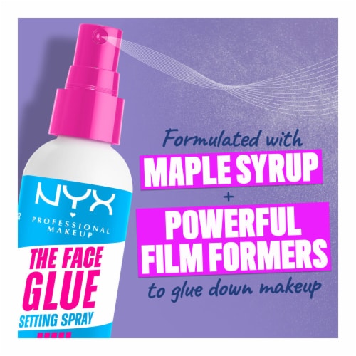 NYX Professional Makeup The Face Glue Setting Spray Perspective: right