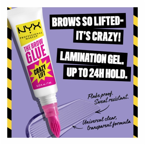 NYX Professional Makeup The Brow Glue Crazy Lift Clear Perspective: right