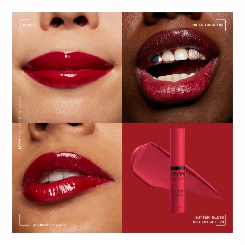 NYX Professional Makeup Butter Gloss 20 Red Velvet Perspective: right