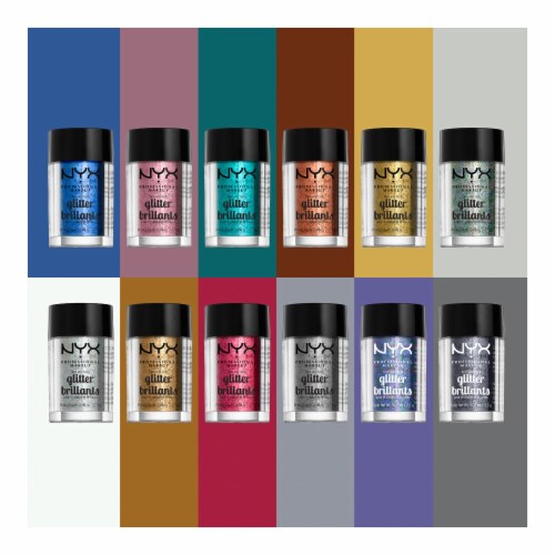 NYX Professional Makeup Glitter Brilliance Face + Body Glitter 6 Crystal Perspective: right