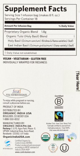 Organic India™ Tulsi Orginal Tea Perspective: right