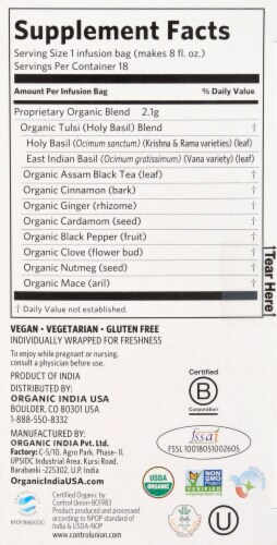 Organic India™ Masala Chai Tulsi Tea Perspective: right