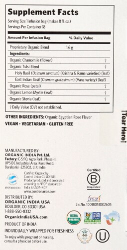 Organic India™ Tulsi Sweet Rose Tea Perspective: right