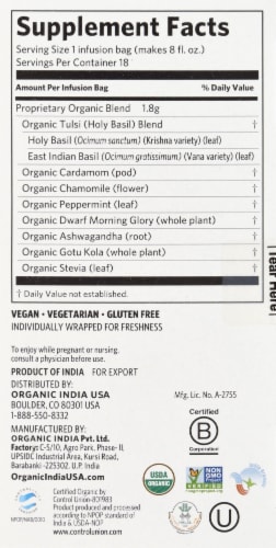 Organic India Tulsi Sleep Tea Perspective: right