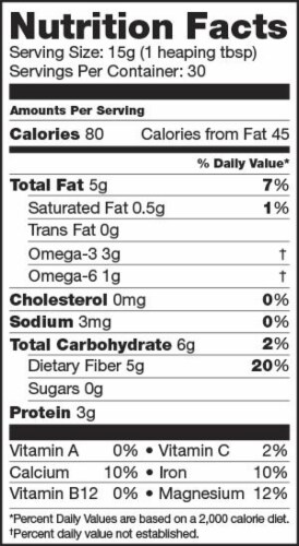 Sunfood Raw Organic Chia Seeds Perspective: right