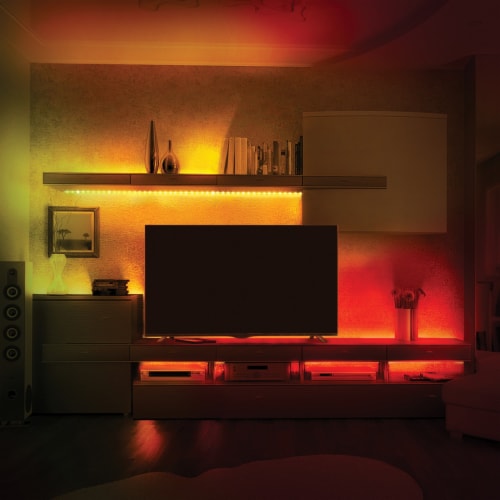 6.5' Remote Controlled Multi Color LED Light Strip Perspective: right
