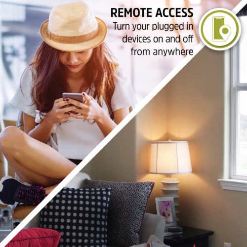 Smart Wi-Fi® 15-Amp Wall Plug (2 Pack) Perspective: right