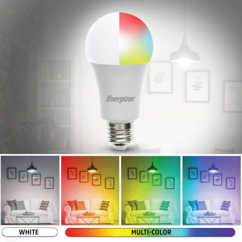 Energizer® LED White and Multicolor Smart Bulb Perspective: right