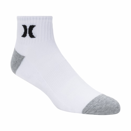 Hurley Mens Quarter Crew Socks Perspective: right