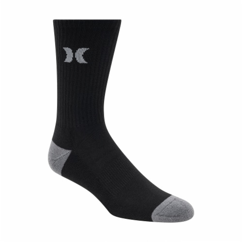 Hurley Mens Crew Socks - Black Perspective: right