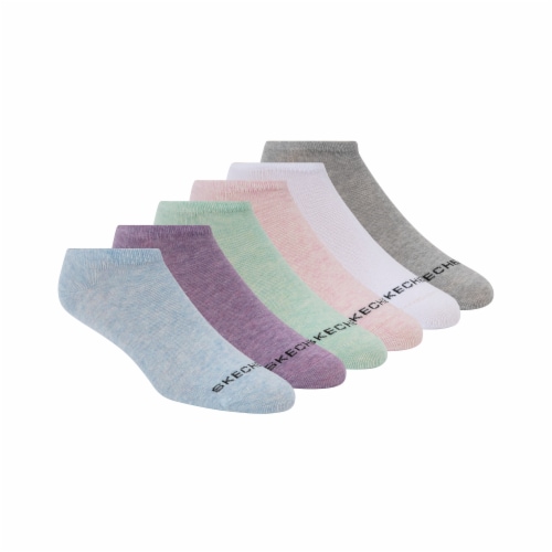 Skechers Active™ No Show Cotton Blend Socks - Blue Perspective: right