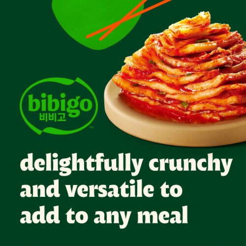 Bibigo Napa Cabbage Vegan Kimchi Perspective: right