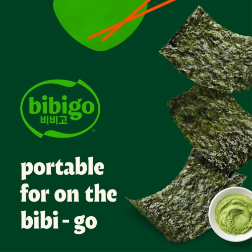 Bibigo Wasabi Flavored Seaweed Snacks Perspective: right