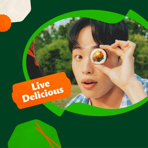 Bibigo Gimbap Bulgogi Beef Seaweed Rice Roll Perspective: right