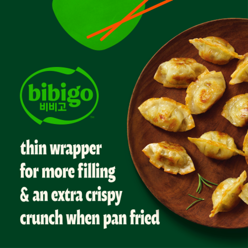 Bibigo Mini Wontons Chicken & Vegetable Dumplings Perspective: right