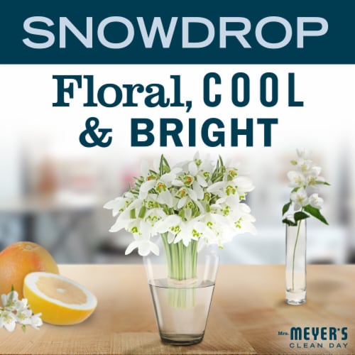 Mrs. Meyer's Clean Day Snowdrop Liquid Dish Soap Perspective: right