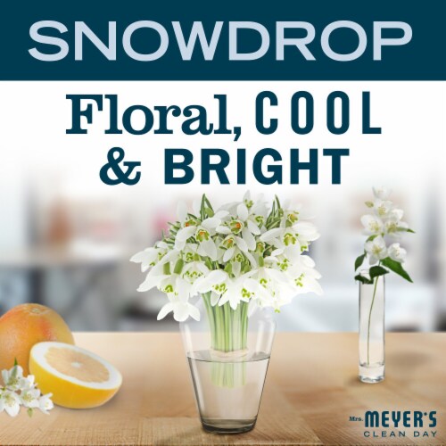 Mrs. Meyer's Clean Day Snowdrop Liquid Dish Soap Perspective: right