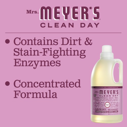 Mrs. Meyers® 64 oz Clean Day Peony Scent Laundry Detergent Liquid, Pack of 6 Perspective: right