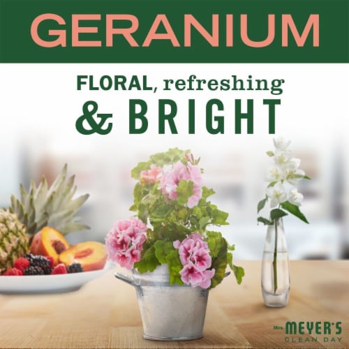 Mrs. Meyer's Clean Day Geranium Scent Liquid Dish Soap Perspective: right