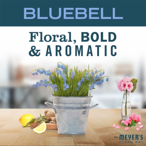 Mrs. Meyer's Clean Day Hand Soap, Bluebell, Made Without Parabens or Phthalates Perspective: right