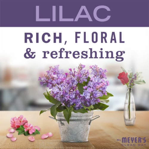 Mrs. Meyer's Clean Day Liquid Hand Soap, Lilac Scent, 12.5 Ounce Bottle Perspective: right