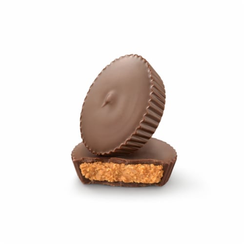 LILY'S Milk Chocolate Style Peanut Butter Cups No Sugar Added Sweets Pack Perspective: right