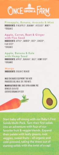 Once Upon a Farm™ Starting Solids Organic Baby Food Variety Pack Perspective: right